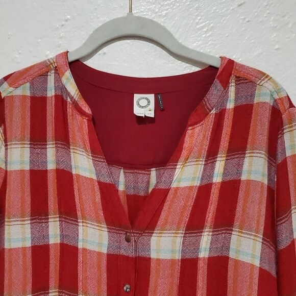 Anthropologie Akemi + Kin Plaid Tunic Top or Mini Dress Size S - Picture 3 of 14
